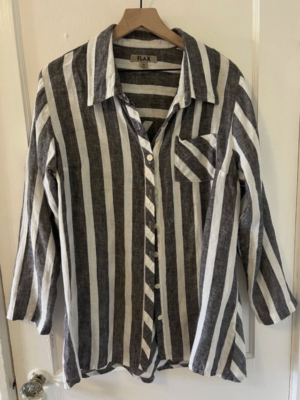 Flax Linen Button Up - Picture 3 of 6